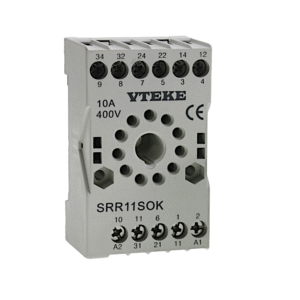 Relay Socket 10A, 3 Contact, 11PIN
